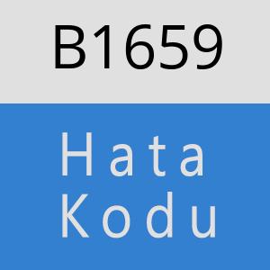 B1659 hatasi