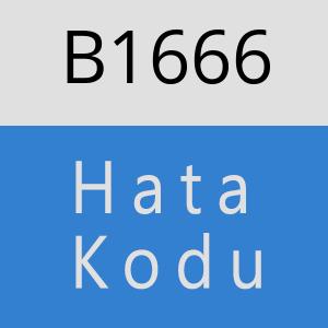 B1666 hatasi