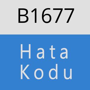 B1677 hatasi