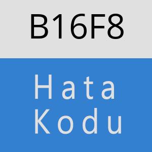 B16F8 hatasi