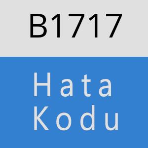 B1717 hatasi