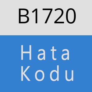 B1720 hatasi