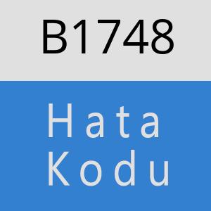 B1748 hatasi