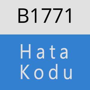 B1771 hatasi