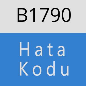 B1790 hatasi