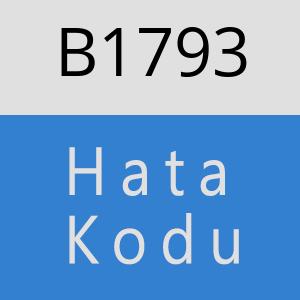 B1793 hatasi