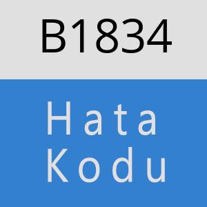 B1834 hatasi