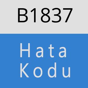 B1837 hatasi