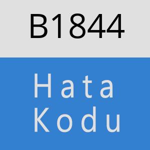 B1844 hatasi