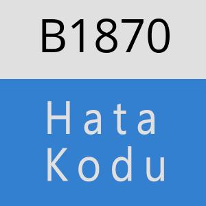 B1870 hatasi