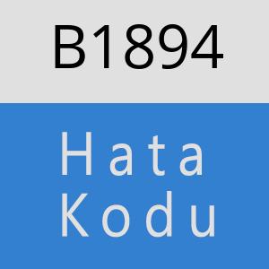 B1894 hatasi