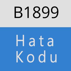 B1899 hatasi