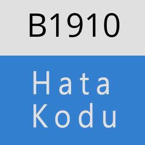 B1910 hatasi