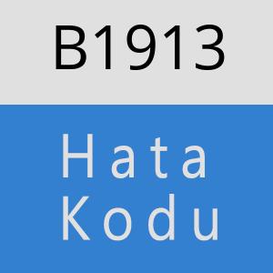 B1913 hatasi