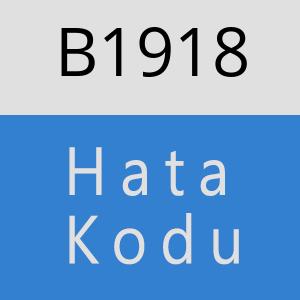 B1918 hatasi