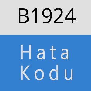 B1924 hatasi