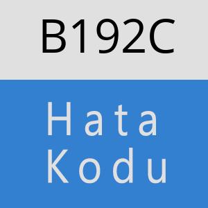 B192C hatasi