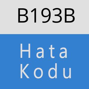 B193B hatasi