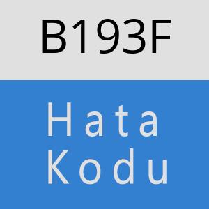 B193F hatasi