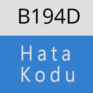 B194D hatasi