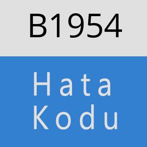 B1954 hatasi