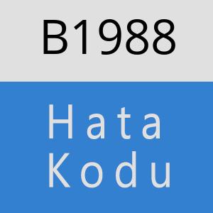 B1988 hatasi