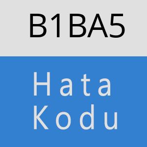B1BA5 hatasi