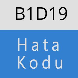 B1D19 hatasi