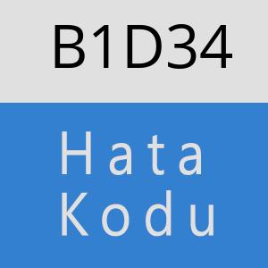 B1D34 hatasi