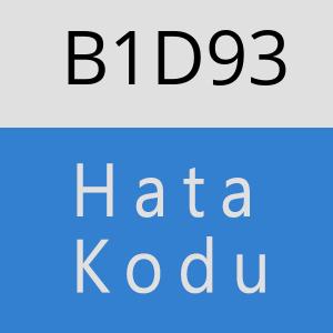 B1D93 hatasi