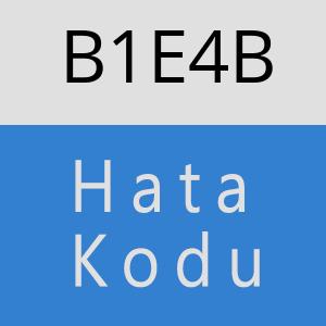 B1E4B hatasi