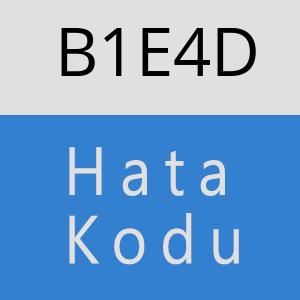 B1E4D hatasi