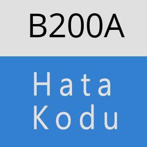 B200A hatasi