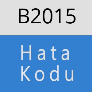 B2015 hatasi