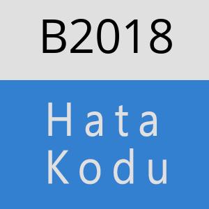 B2018 hatasi