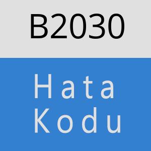 B2030 hatasi