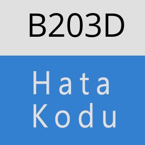 B203D hatasi