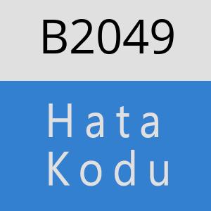 B2049 hatasi