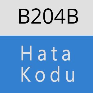 B204B hatasi