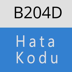 B204D hatasi