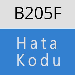 B205F hatasi