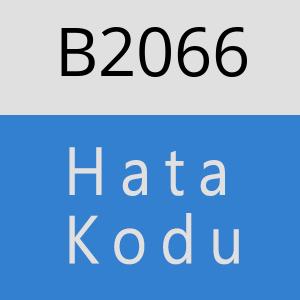 B2066 hatasi