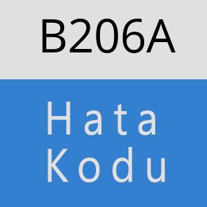 B206A hatasi