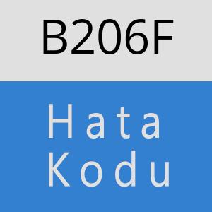 B206F hatasi