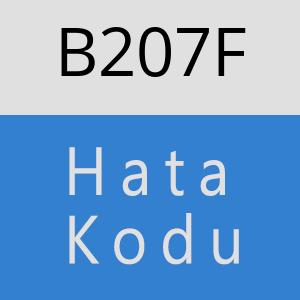 B207F hatasi