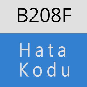 B208F hatasi