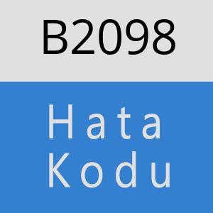 B2098 hatasi