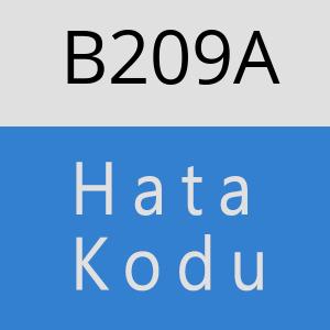 B209A hatasi