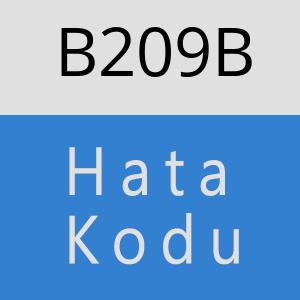 B209B hatasi