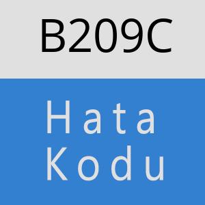 B209C hatasi